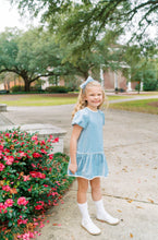 Harper Dress Beaufort Blue Velvet