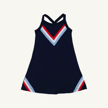 Prepletic™ Little Miss Tennis Dress Nantucket Navy Richmond Red