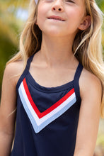 Prepletic™ Little Miss Tennis Dress Nantucket Navy Richmond Red