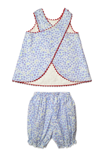 Lucy Sun Set Red White & Bloom Floral