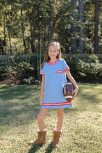 Landry Dress - Game Day Light Blue
