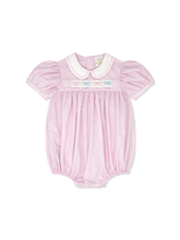 Ruth Ribbon Bubble - Baby Pink Minigingham