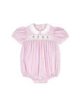 Ruth Ribbon Bubble - Baby Pink Minigingham