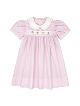 Ruth Ribbon Dress- Baby Pink Minigingham