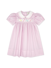 Ruth Ribbon Dress- Baby Pink Minigingham