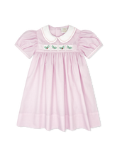 Ruth Ribbon Dress- Baby Pink Minigingham