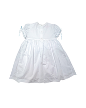 Heirloom Smocked Dress - White Batiste w/ Pink & Blue