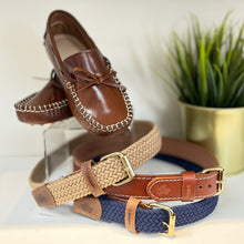 Navy Braided Belt
