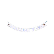 "Welcome Baby" Stork Banner