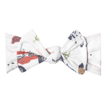 Copper Pearl Knit Headband Bow(prints)