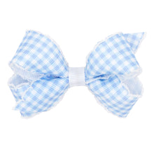WeeOnes Gingham Print Moonstitch Bow, Mini