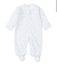 Gingham Bunnies Footie, Blue
