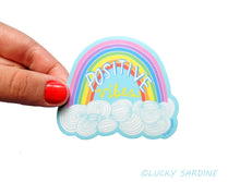 Positive Vibes Rainbow Vinyl Sticker