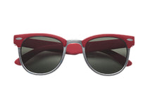 Addison Retro Faux Metal Rubber Sunglasses