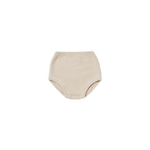 Ruffle Collar Knit Sweater + Knit Bloomer, Natural