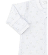 Gingham Bunnies Footie, Blue